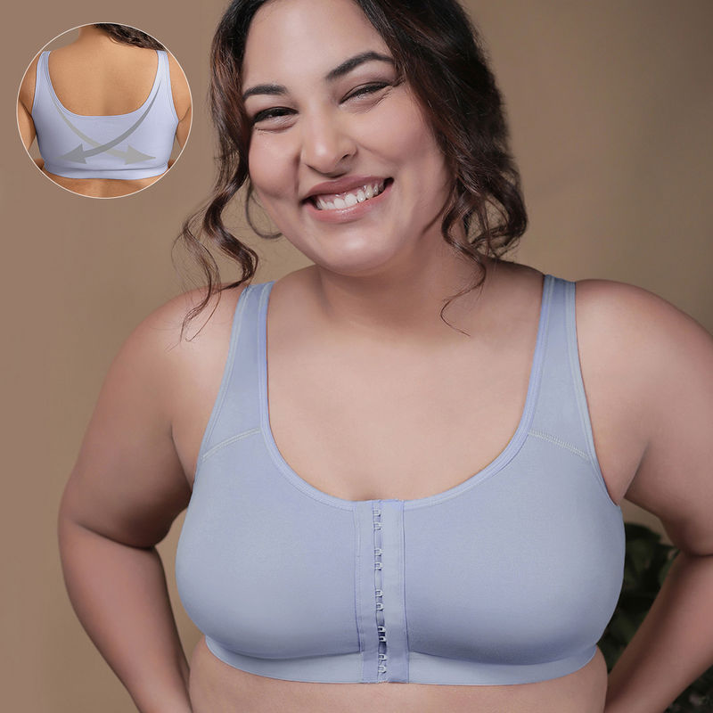 Nykd by Nykaa The Multi-Purpose Bra - M Blue NYB103 (38DD)